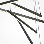 Подвесная светодиодная люстра Maytoni Line MOD016PL-L96BK