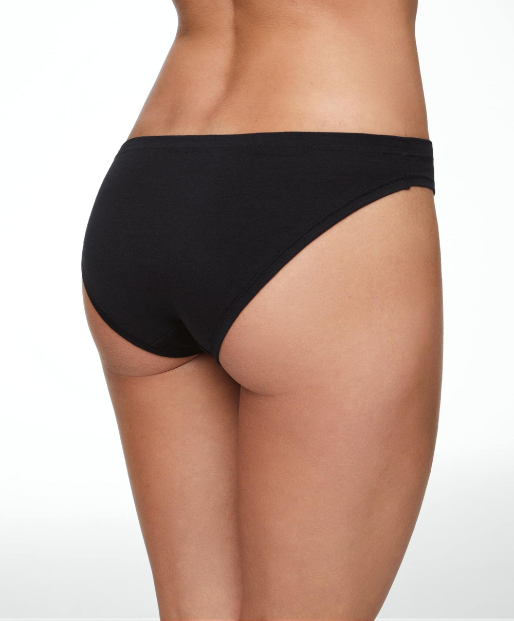 OYSHO Набор из 3 классических трусов из смесового хлопка, черный