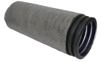 Труба одностенная дренажная ПНД 63 мм в фильтре (геотекстиль)