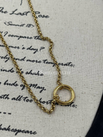 Колье-основа золотистое с карабином-кольцом