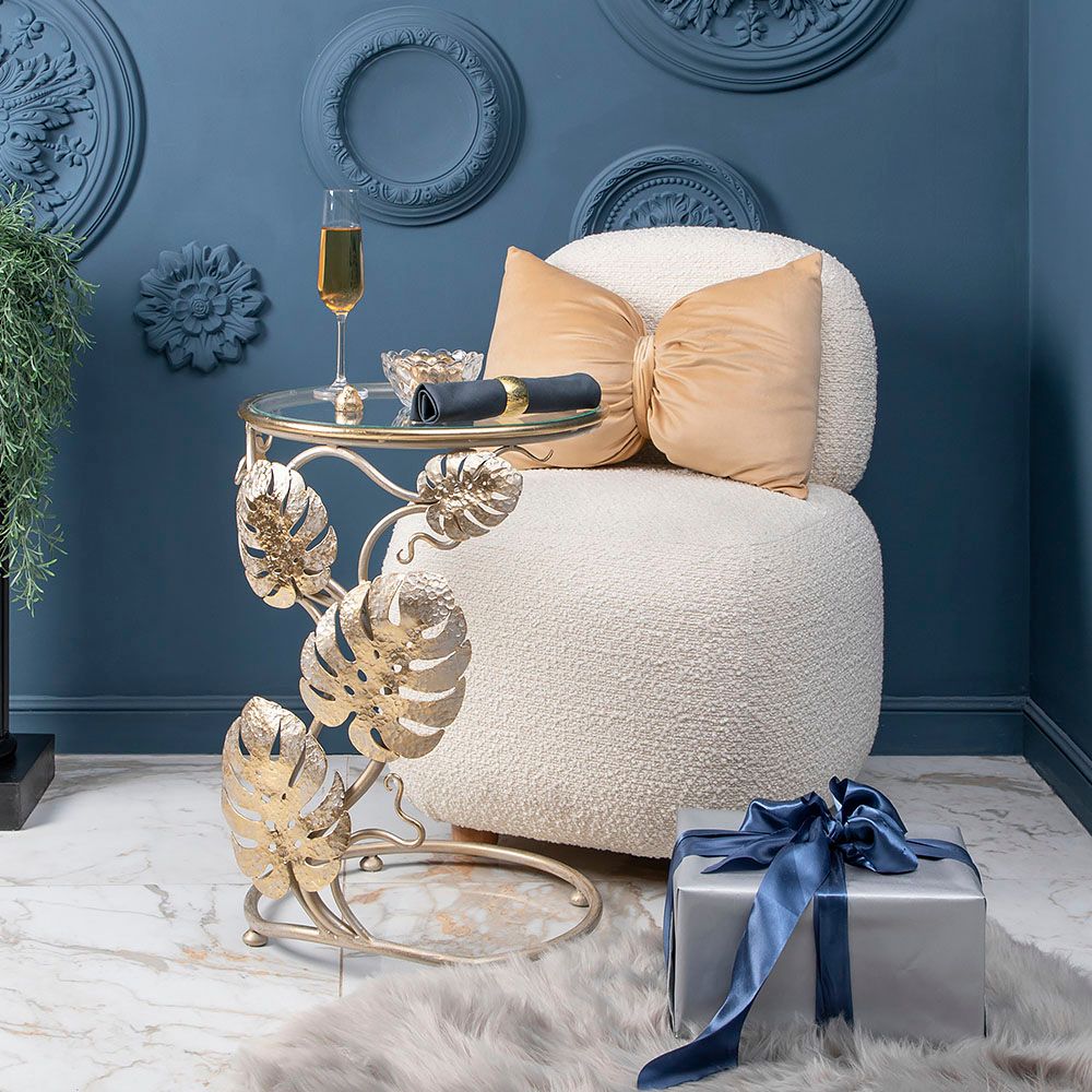 Столик приставной Monstera Deliciosa (Монстера) Айвори