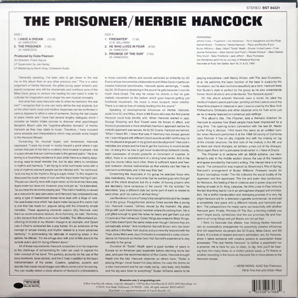 Herbie Hancock / The Prisoner (LP)