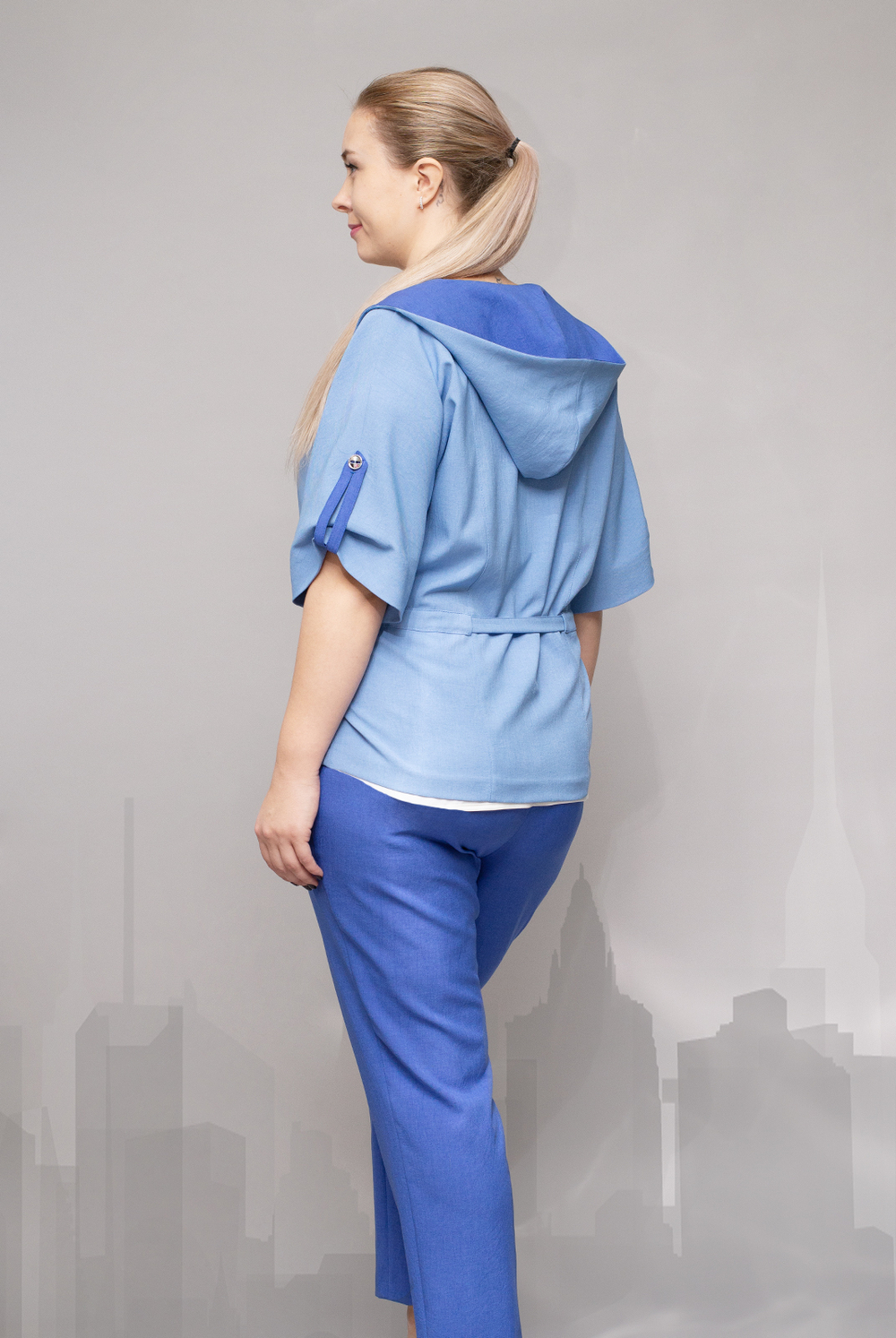 Жакет женский 2936ЛП, Небесный #259На042936ЛП