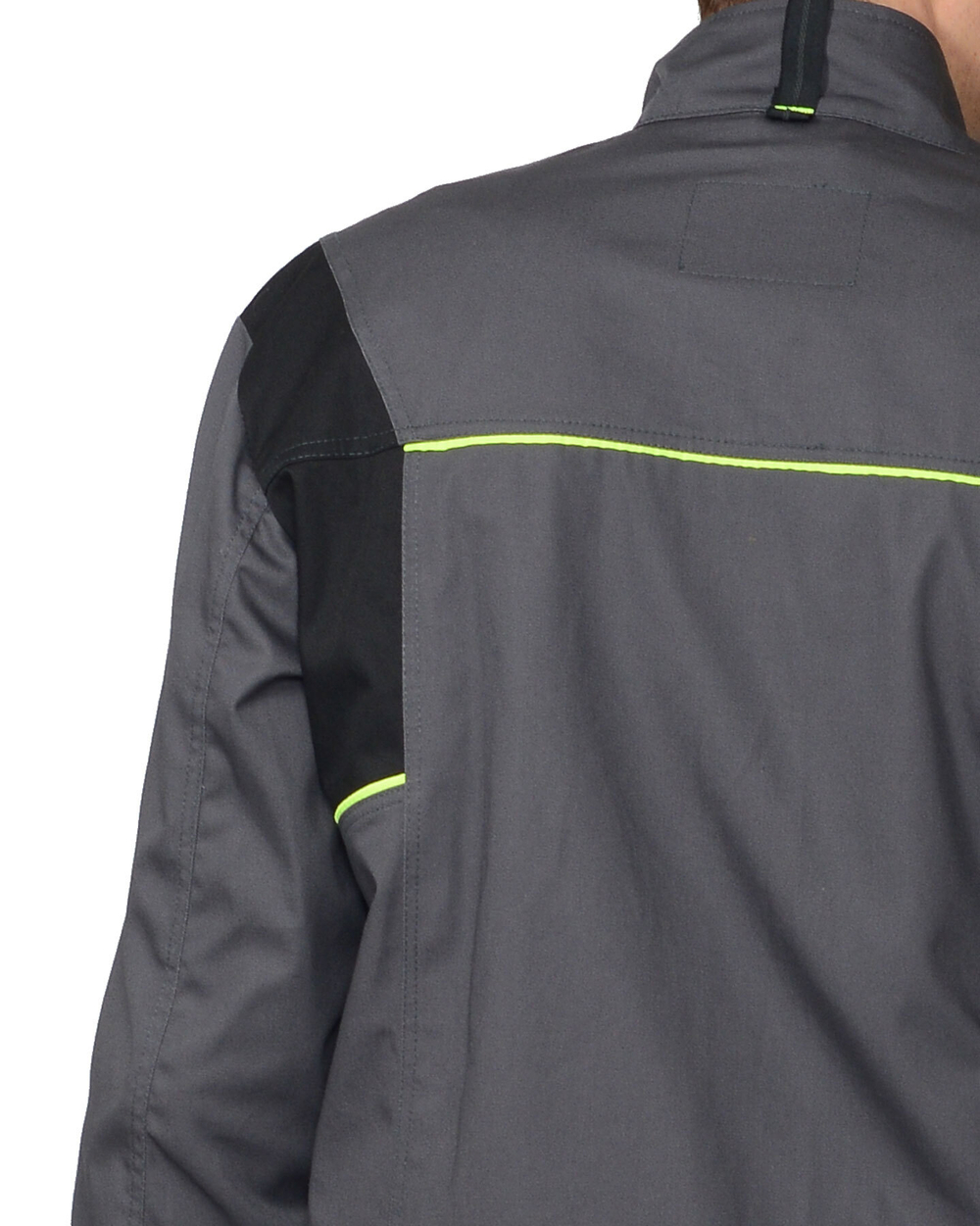 Куртка "ХОВАРД" : темно-серая с черной и лимонной отд.