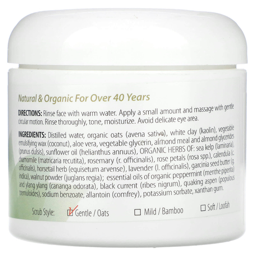 Abra Therapeutics, Скраб для кожи, перечная мята и овес, 126 г (4,5 унции)