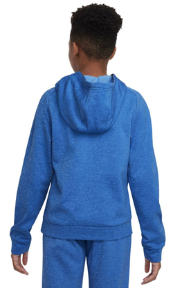 Кофта для мальчика теннисная Nike Multi+ Therma-FIT Pullover Hoodie - game royal/polar/white