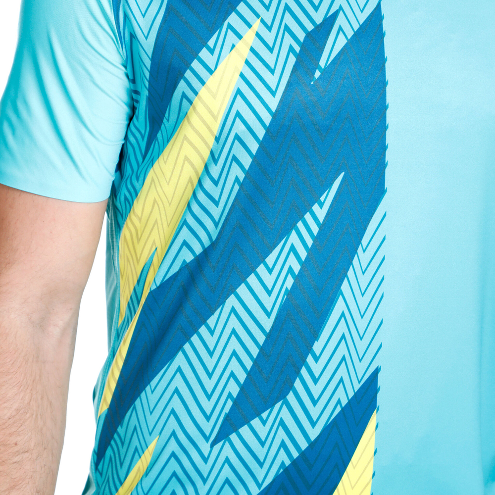 Мужское теннисное поло Mizuno Shadow Graphic T-Shirt Men - Turquoise