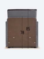 Кресло-кровать "Миник" с подлокотниками Dream Grey купон Котенок в клубках