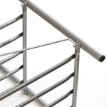 Полка для обуви, мет-л, 3 секц, 44х33х50 см, с сиден, сер, Nika, Б1/С