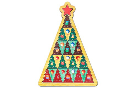 Мозаика "Новогодние елочки"