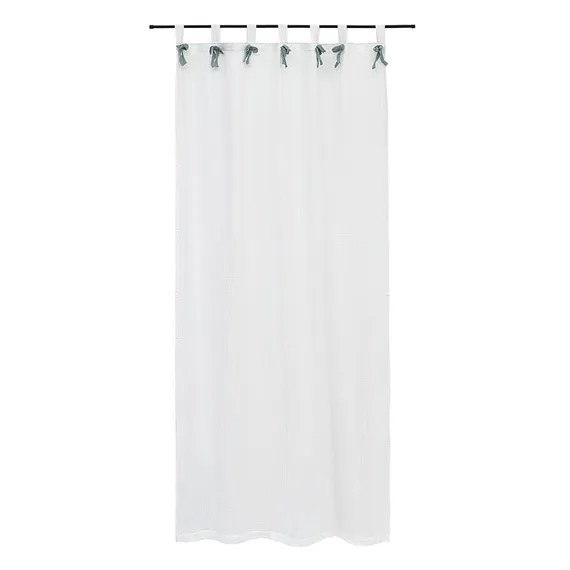 Штора из муслина с декором синего цвета из коллекции essential, 150х290 см