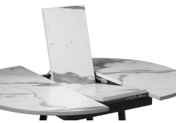 Деревянный стол Регна 100(130)х100х75 черный / белый