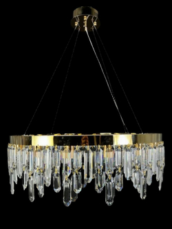 Люстра подвесная Lanbos, 16 ламп Е14, 640 Вт, до 35 кв м, латунь