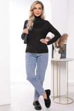 Водолазка Зимняя история (черная) Б14537-20М LT Collection