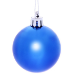 Новогодние шары 5 см (набор 24 шт) «Глянец», синий