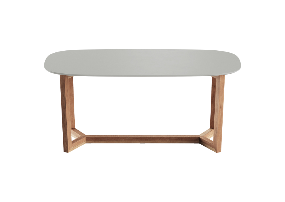 Стол обеденный Cross 2 180*90 см (светло-серый, бук)