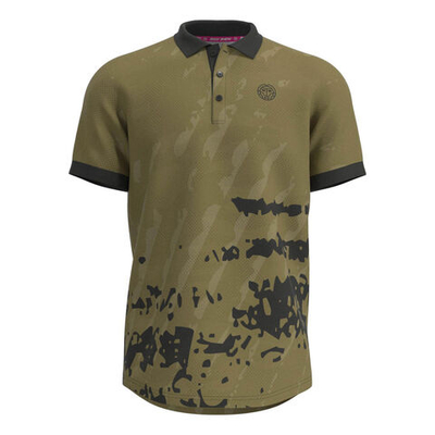 Мужское теннисное поло BIDI BADU Pure Wild Polo Men - Olive, Dark Grey