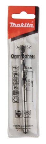 Сверло универсальное 8х57x110 Makita D-30352 Универсальное 6,0 x 58 х 100 мм HM CT