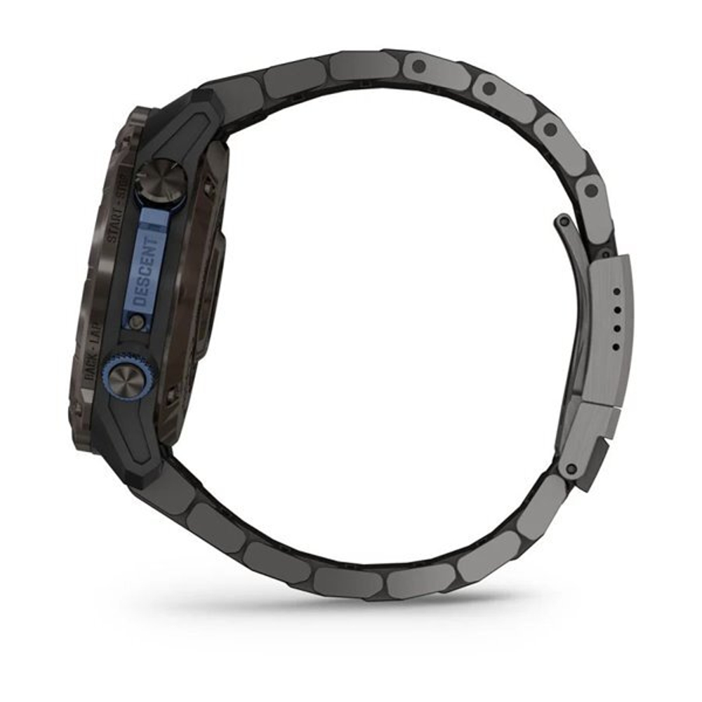 Умные часы Garmin Descent MK3i - 51 мм карбоново-серые DLC титановые с DLC титановым ремешком