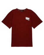 Футболка Q2ZA - "Кассеты" (бордо)