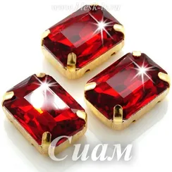 ЛС Прямоугольник пришивной в цапах (стекло), Сиам