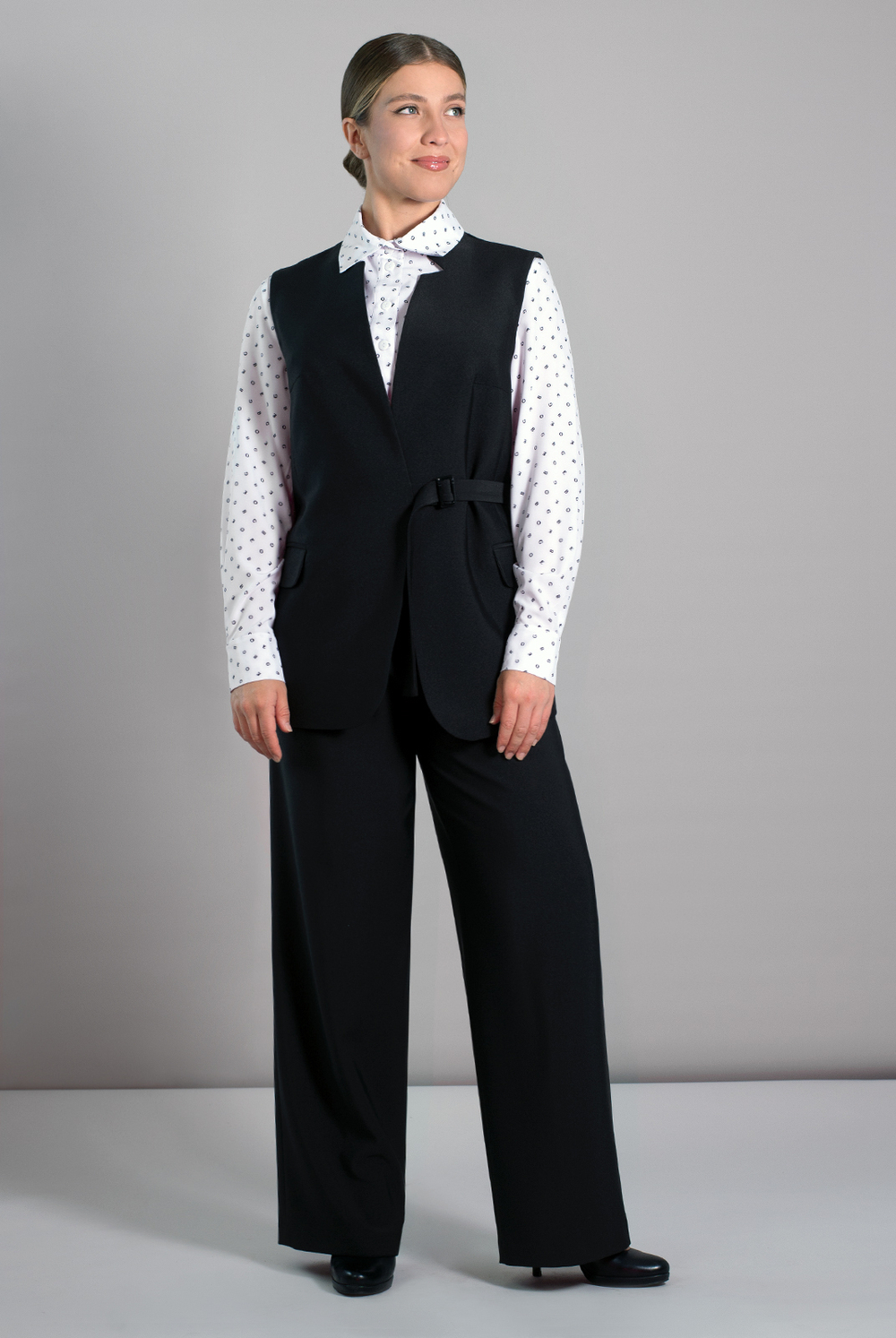 Жилет женский 4409зп, черный #70Ч064409зп