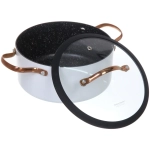 Кастрюля «White Night» 3,6л, стеклянная крышка, 22*10см