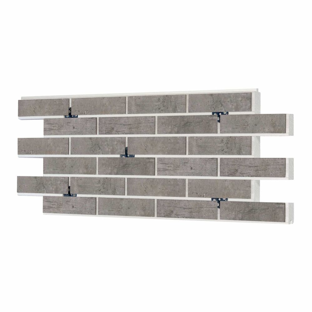Клинкерная термопанель ППС BestPoint Exclusive Cement Dark 1020х455 мм