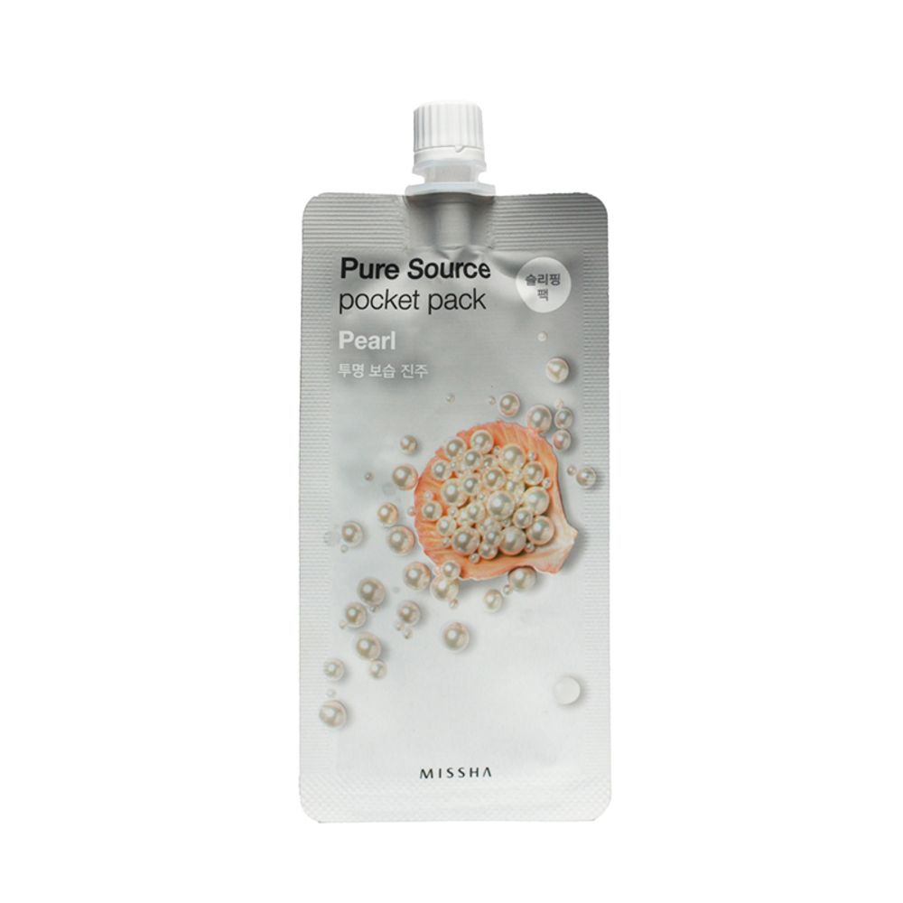 Missha pure source pocket pack pearl - Ночная  несмываемая маска с жемчугом