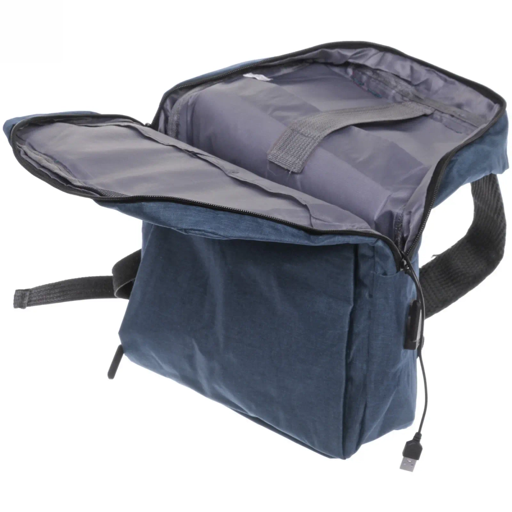 Рюкзак многофункциональный «BAST FRANKO «, с отделением для ноутбука с USB зарядкой, цвет синий, 39*29*10см