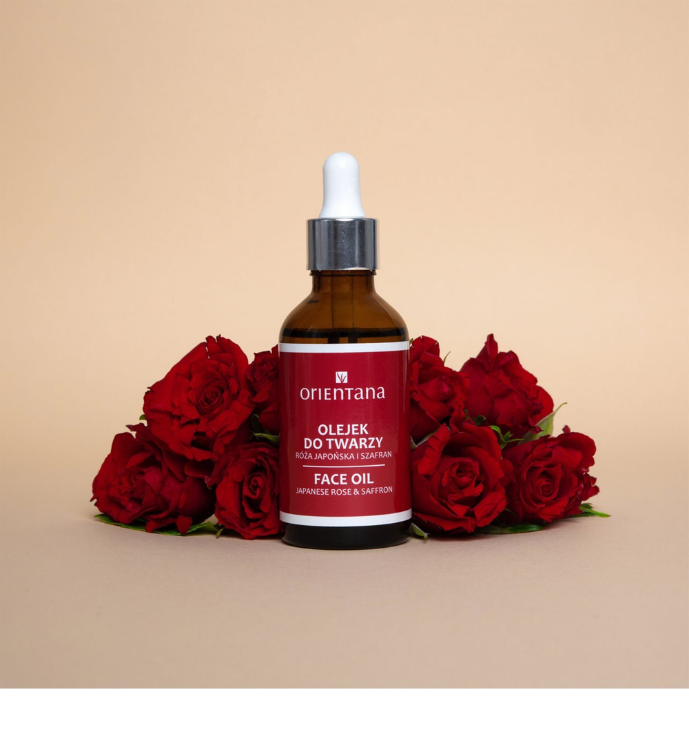 Orientana Japanese Rose & Saffron Face Oil - омолаживающее масло для лица /   50  ml  / GTIN 5902596416355