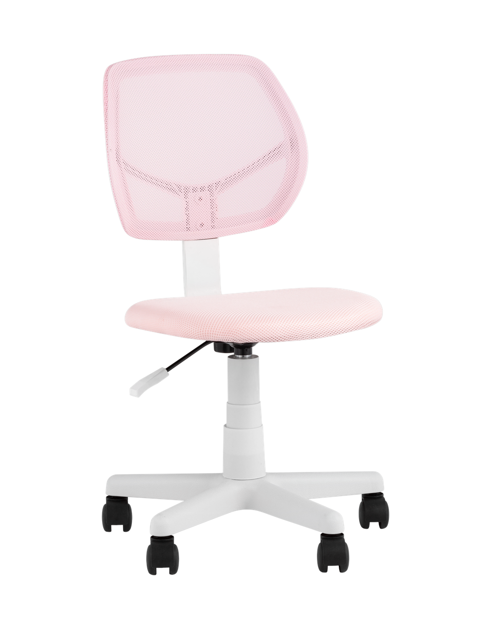 Кресло компьютерное детское ЛОЛО розовый пластик белый