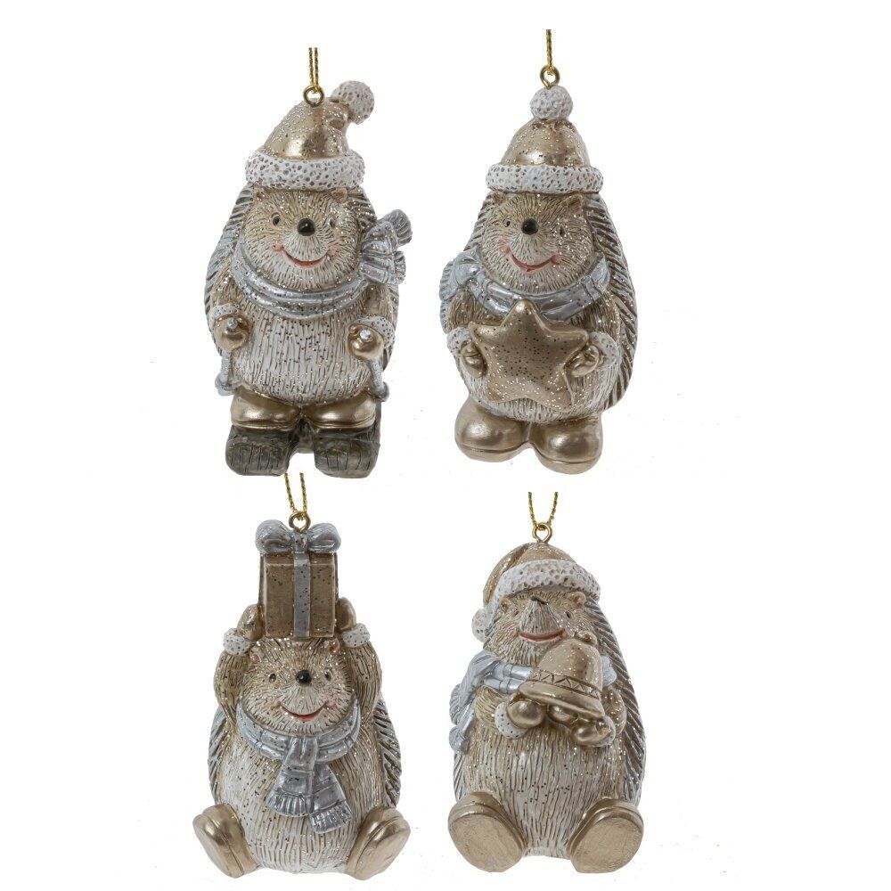 GAEM Фигурка декоративная подвесная "Ежик", L4 W5 H9 см, 4в.