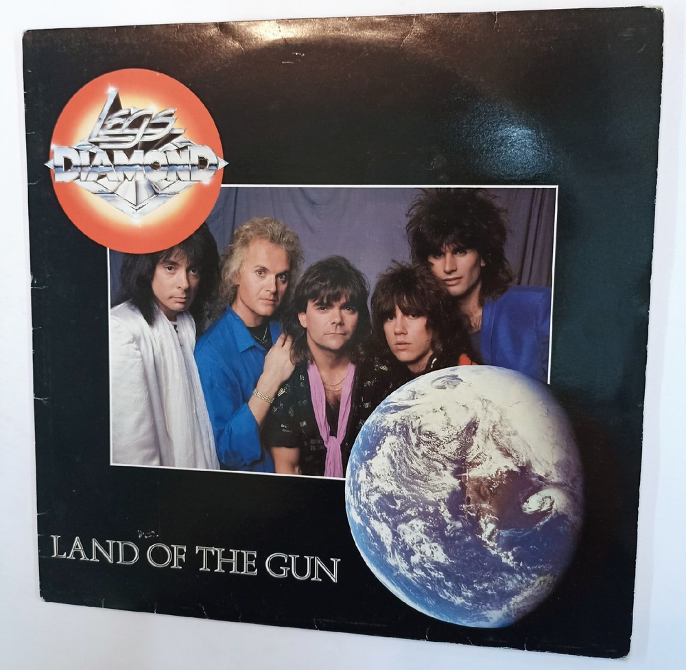 Винтажная виниловая пластинка Legs Diamond Land Of The Gun (UK 1986)