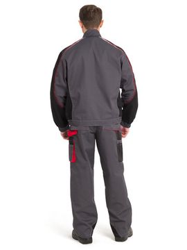 Костюм "Коста" брюки (серый/черный/красный)