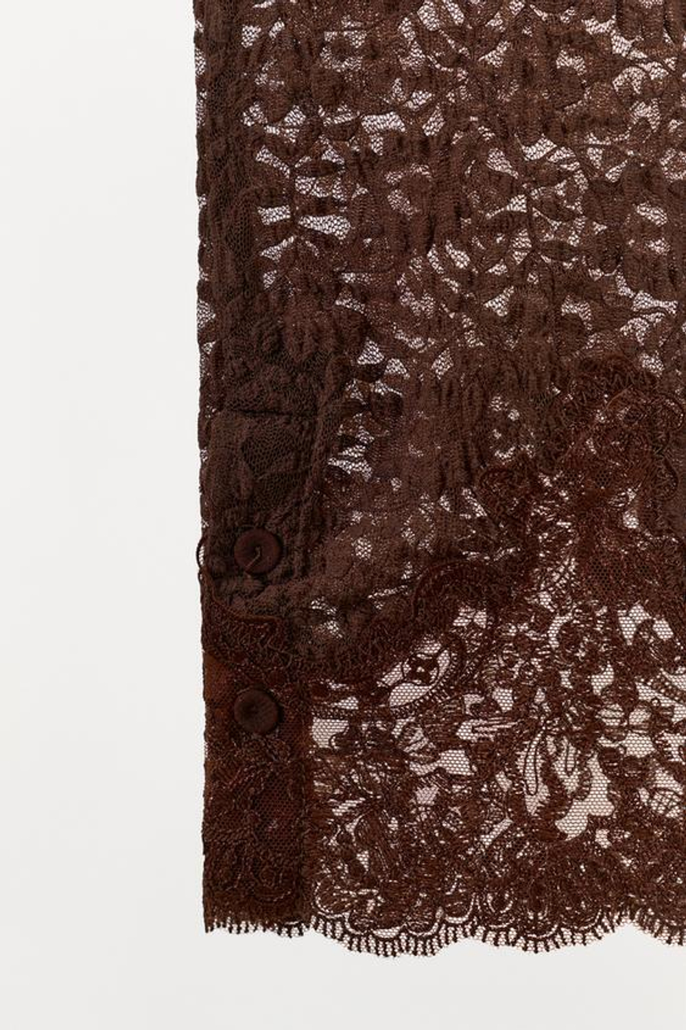 ZARA КРУЖЕВНЫЕ ЛЕГГИНСЫ, КОРИЧНЕВЫЙ