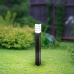 Садово-парковый светильник ЭРА ИНОКС-8410 напольный черный IP54 Е27 max60Вт | Садово-парковые светильники