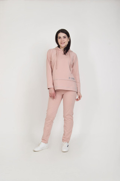 Костюм для беременных и кормящих розовый из хлопка, размеры 44,52