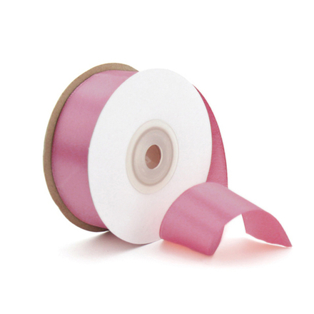 Лента атласная 25 мм,намотка 22,85 метров ПЫЛЬНО-РОЗОВЫЙ