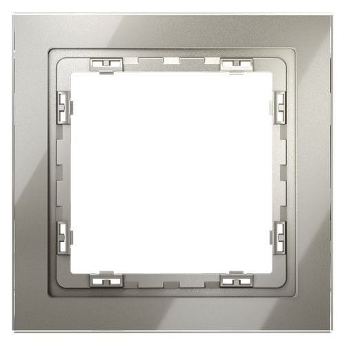 Рамка стеклянная VOLTUM S70 на 1 пост, (шелк, стекло)