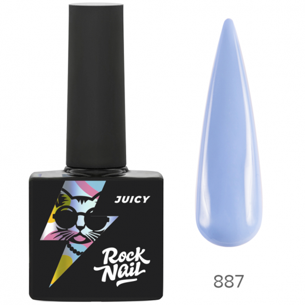 Гель-лак RockNail Juicy 887 Bling Bling