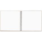 Скетчбук, белая бумага, 160 г/м2, плотная, 19х19 см, 60 л., гребень, твердая обложка, КРАФТ, BRAUBERG ART CLASSIC, 116366