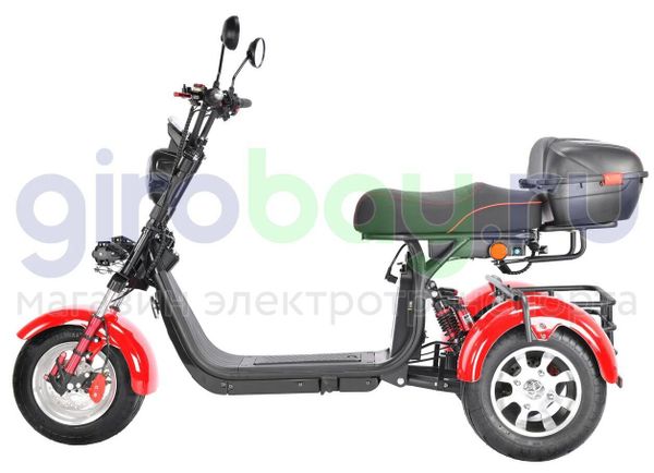Электроскутер WHITE SIBERIA PRO TRIKE 3000W (Красный)