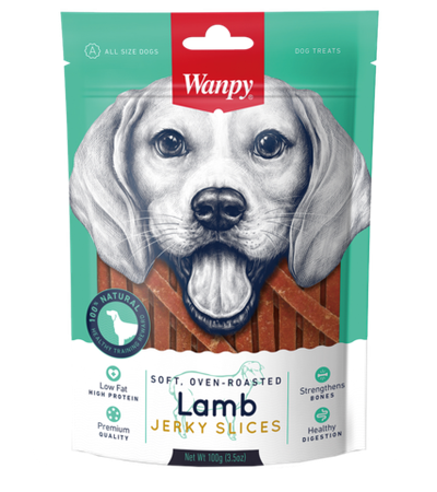 Wanpy Dog Лакомство для собак Соломка из мяса ягненка 100 гр.