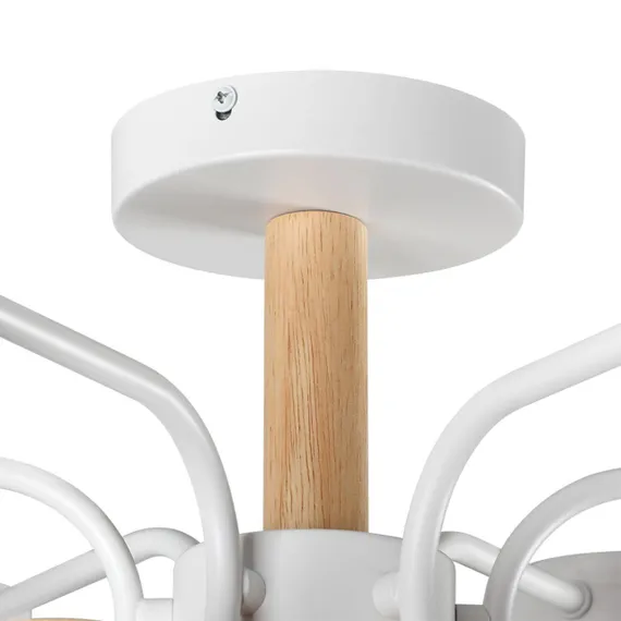 8231/6C COMFI LN25 262 белый, металл/дерево/пластик Светильник потолочный LED GX53 6*9W 220V RONDO
