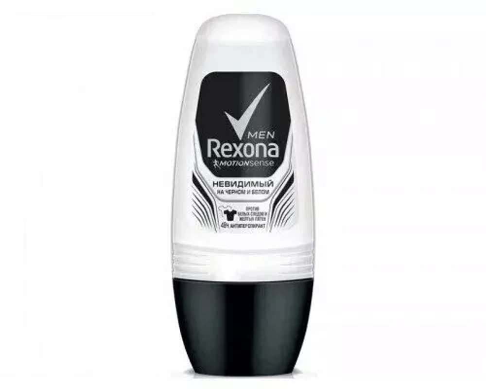 REXONA Дезод.стик муж 50мл ПРОЗРАЧНЫЙ ЛЁД НЕВИДИМАЯ НА ЧЁРНОМ И БЕЛОМ*24 рус