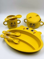 Набор для кормления бамбуковый детский от 6 месяцев новинка.