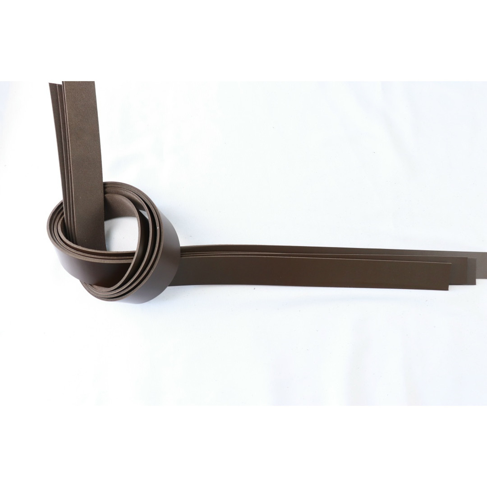 Ременная заготовка Коричневая Люкс с покрытием