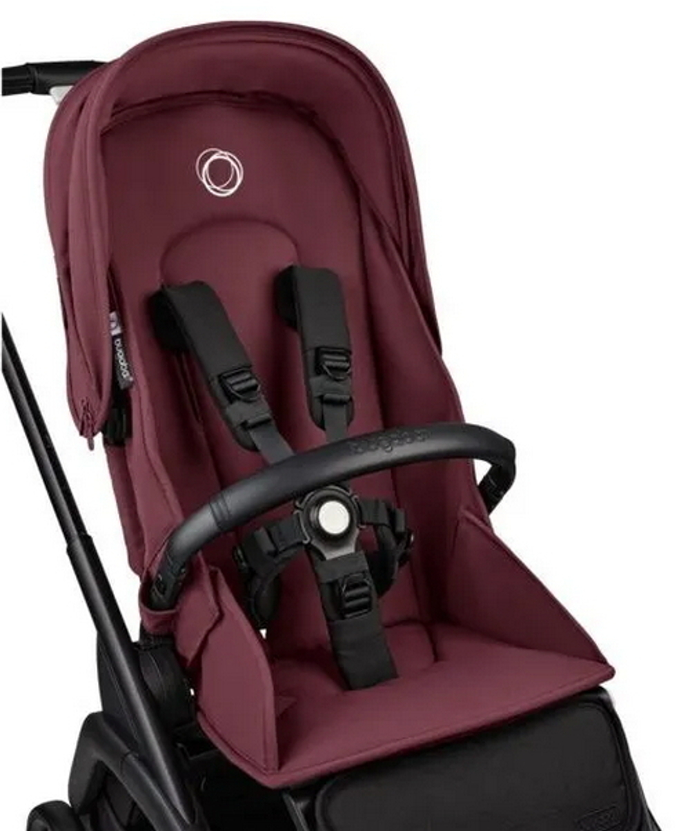 Прогулочная коляска Bugaboo Dragonfly complete Black/Dark Cherry-Dark Cherry