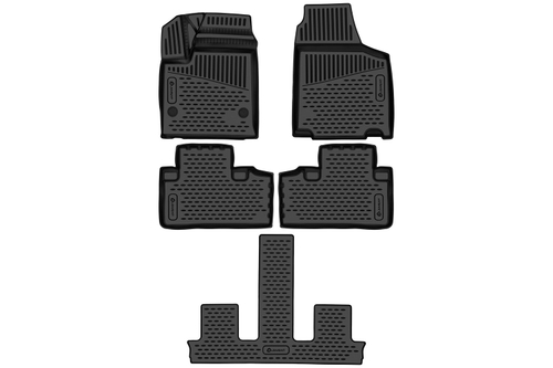 Коврики в салон для для Aito M7 (I Рестайлинг) 2024- 5шт. (полиуретан) ELEMENT3DA71322210K